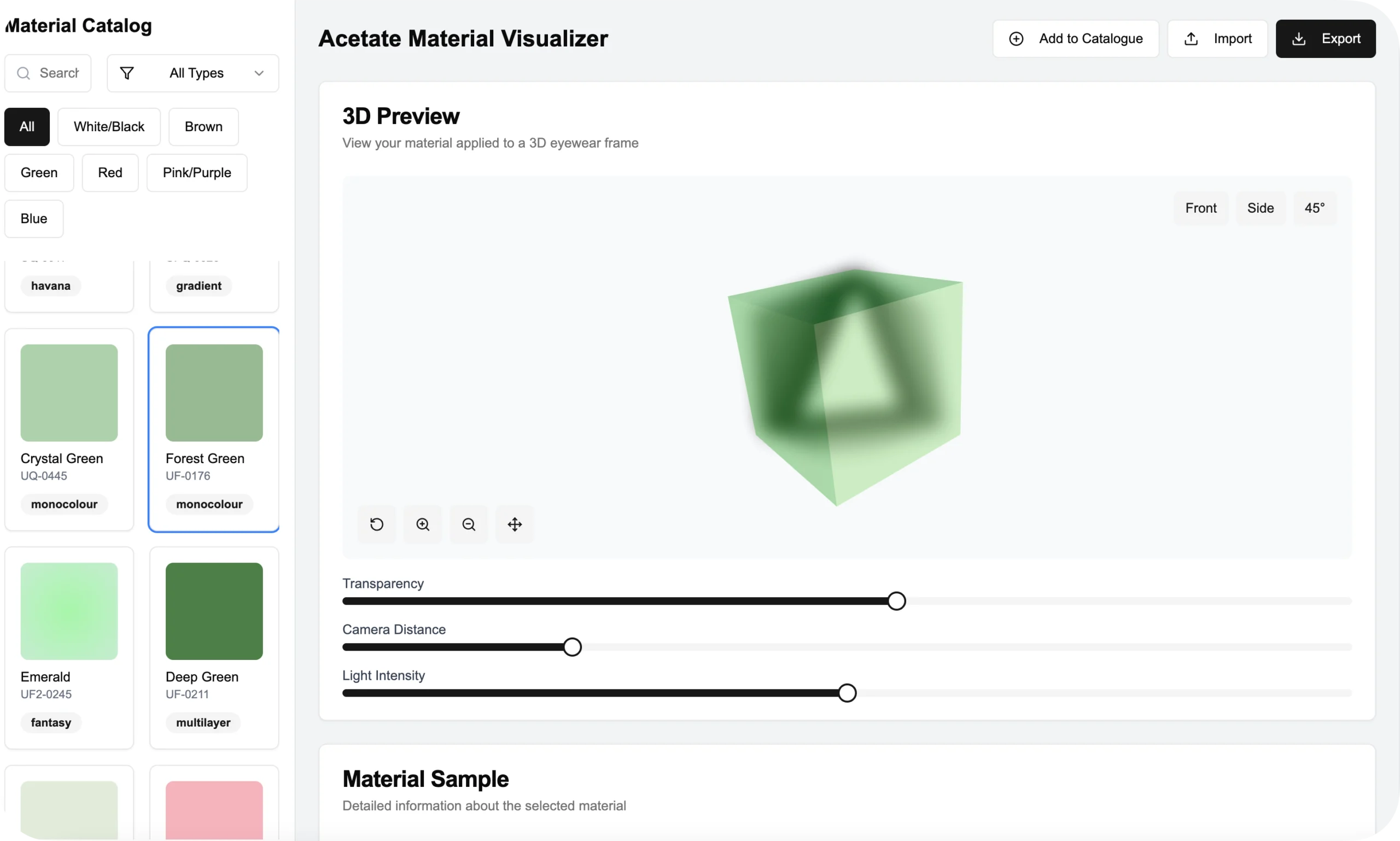 screenshot of 3D Configurator